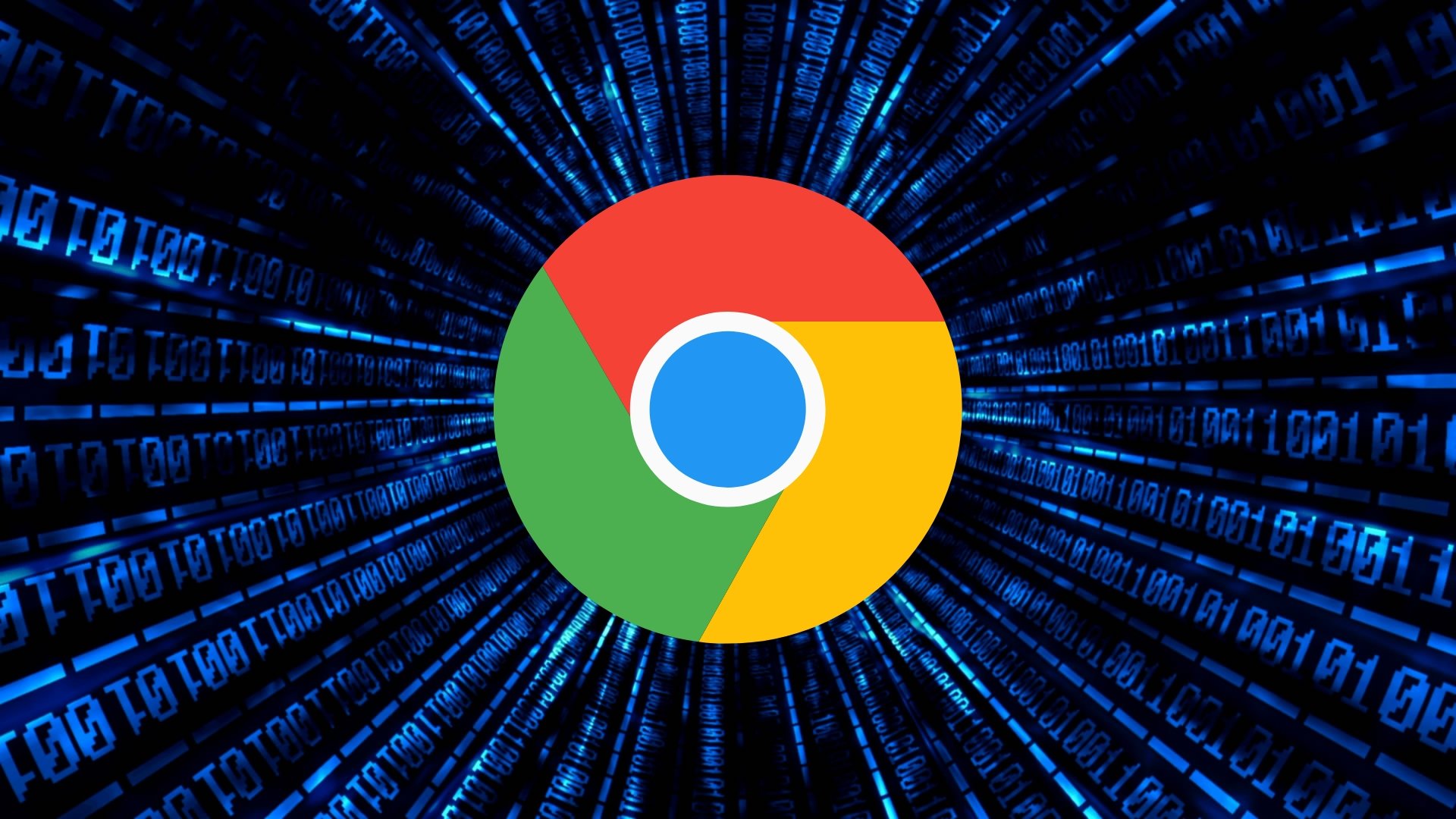 Google Chrome com código de fundo