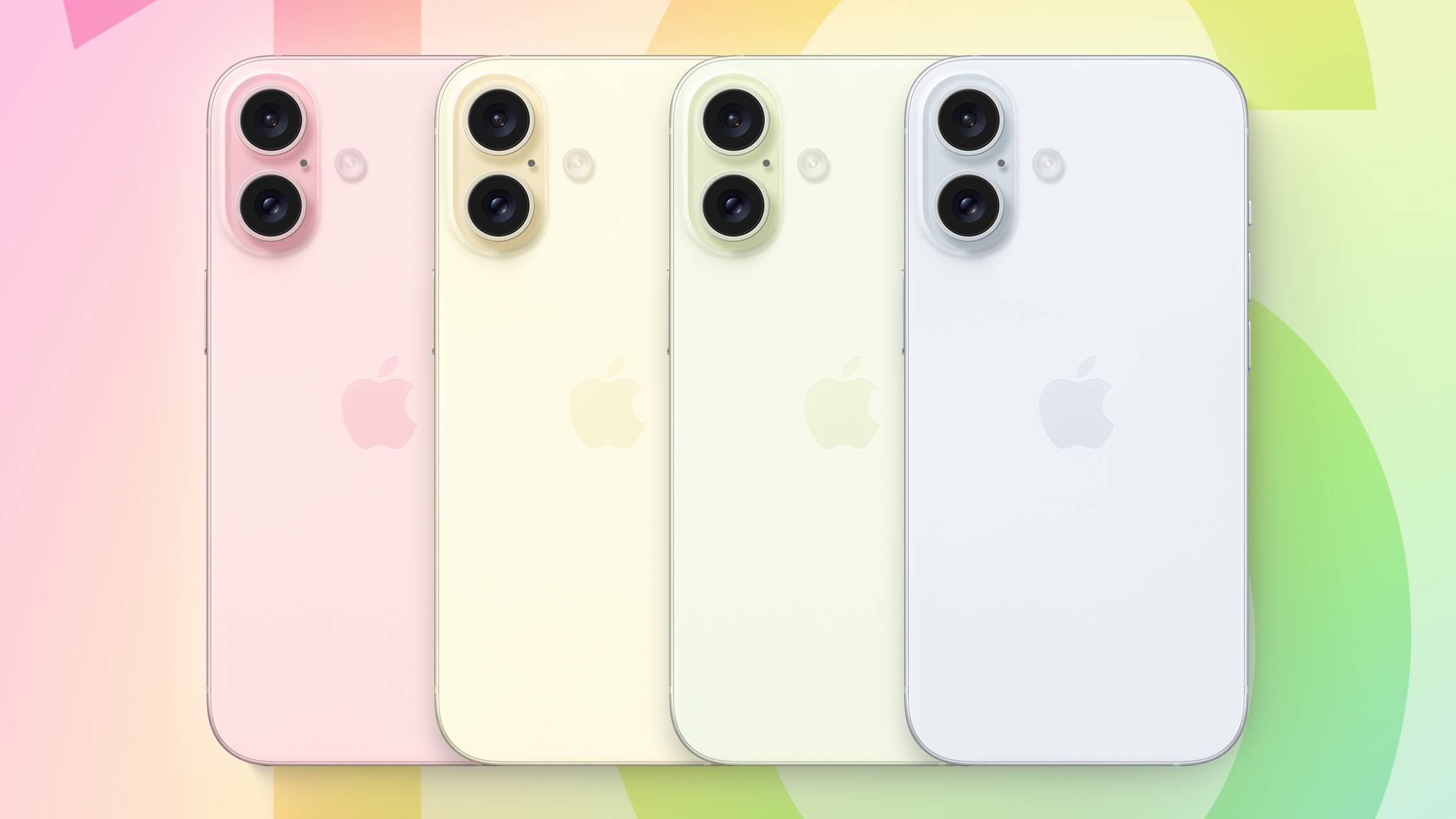 Apple iphone em várias cores