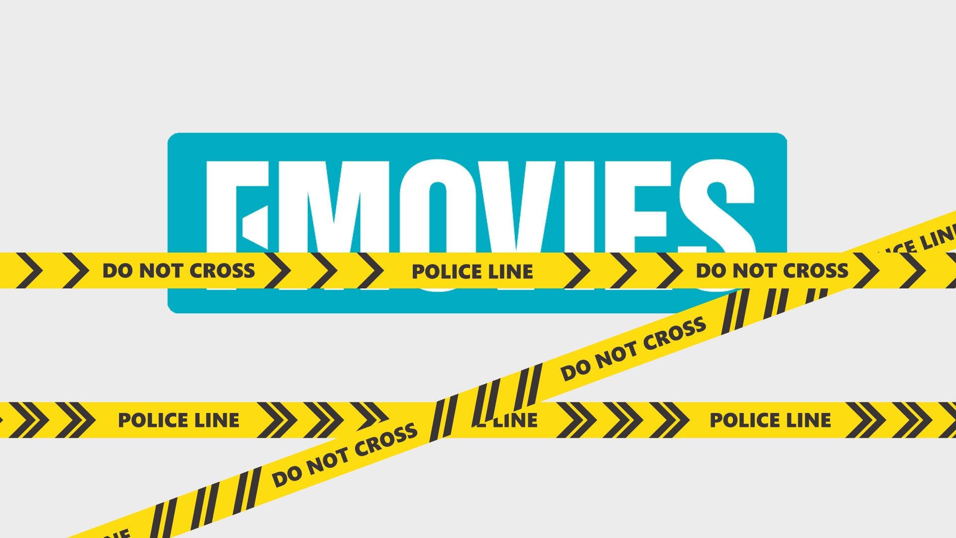 Fmovies logo com fitas da polícia