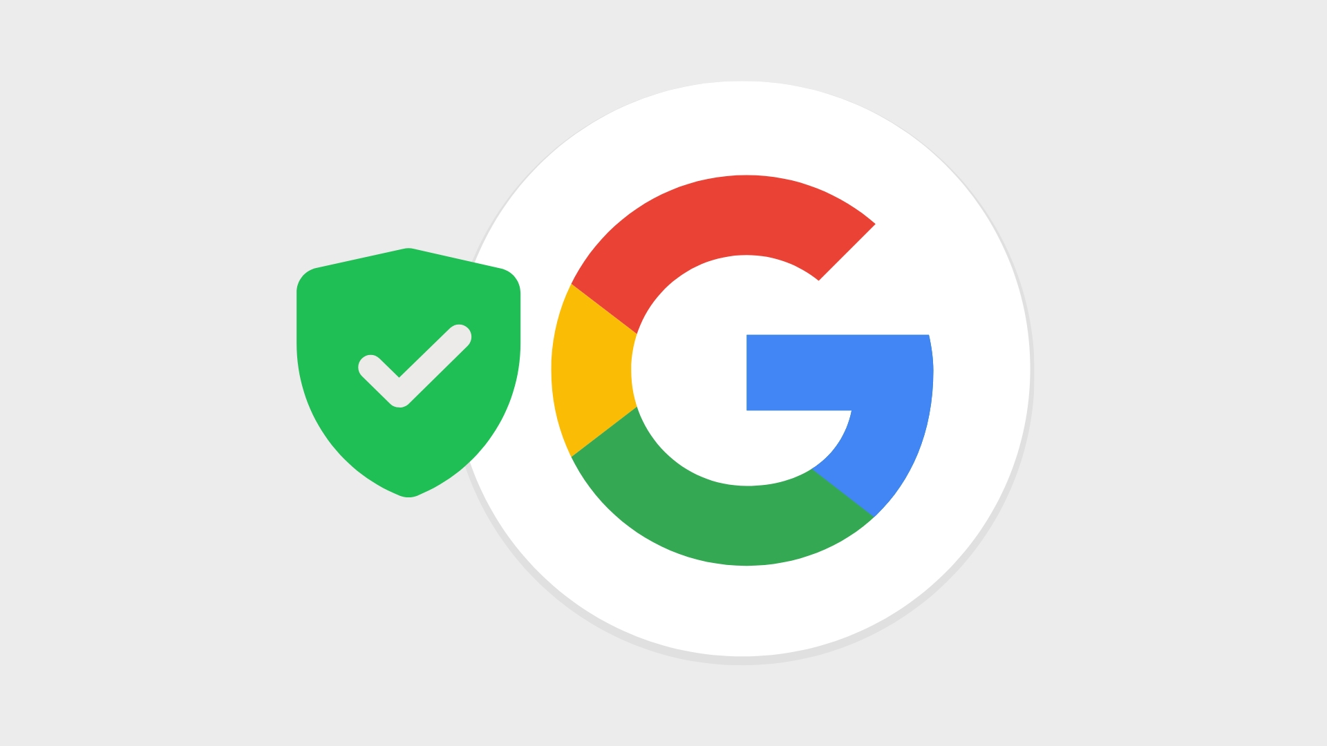 Google com sinal de verificado verde