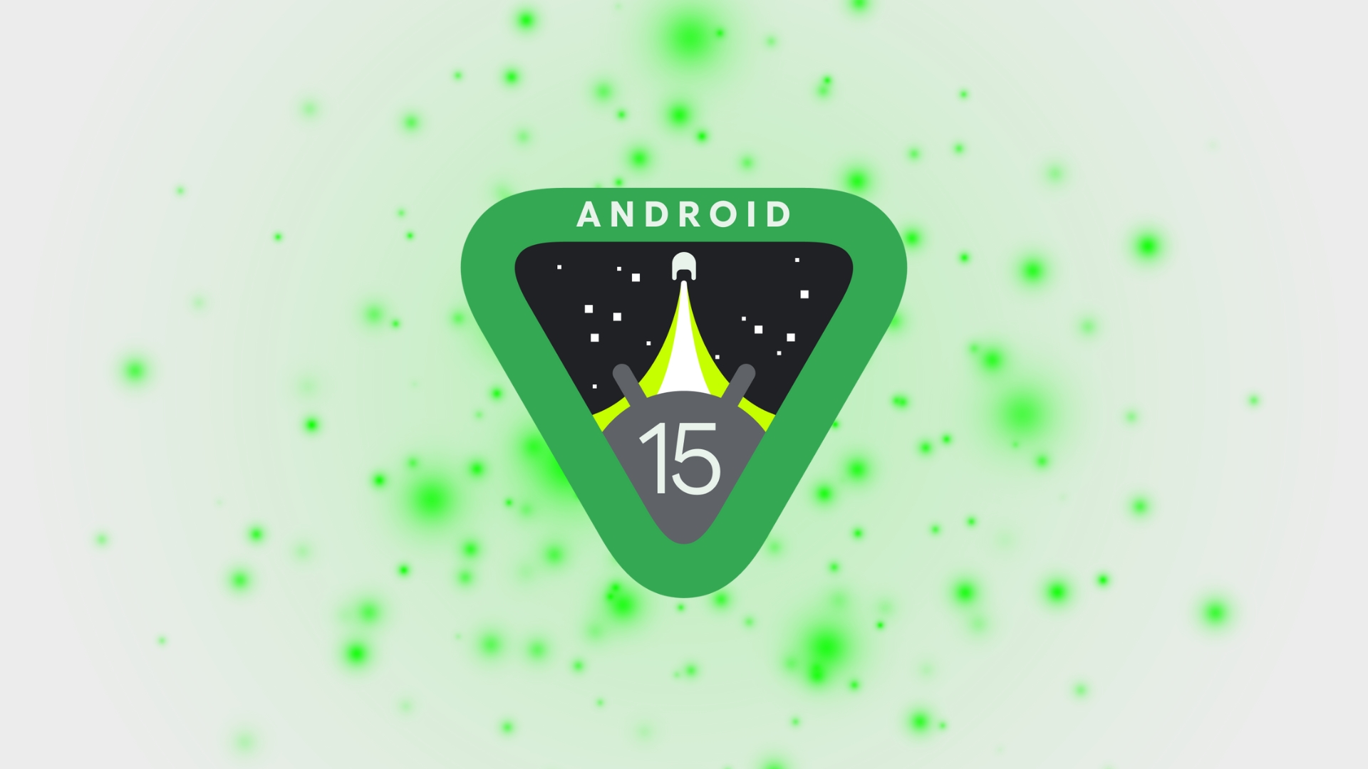 Android 15 logo do sistema