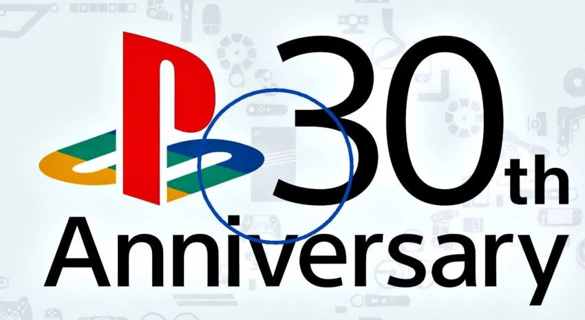 imagem de celebração de 30 anos playstation