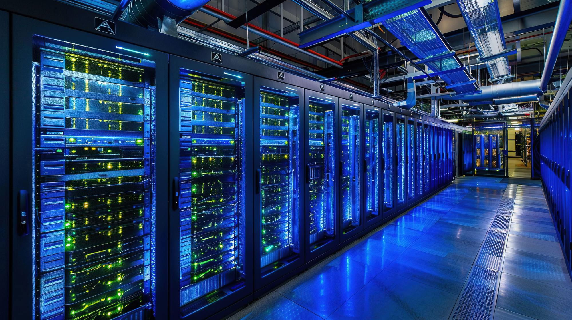 Servidores em datacenter