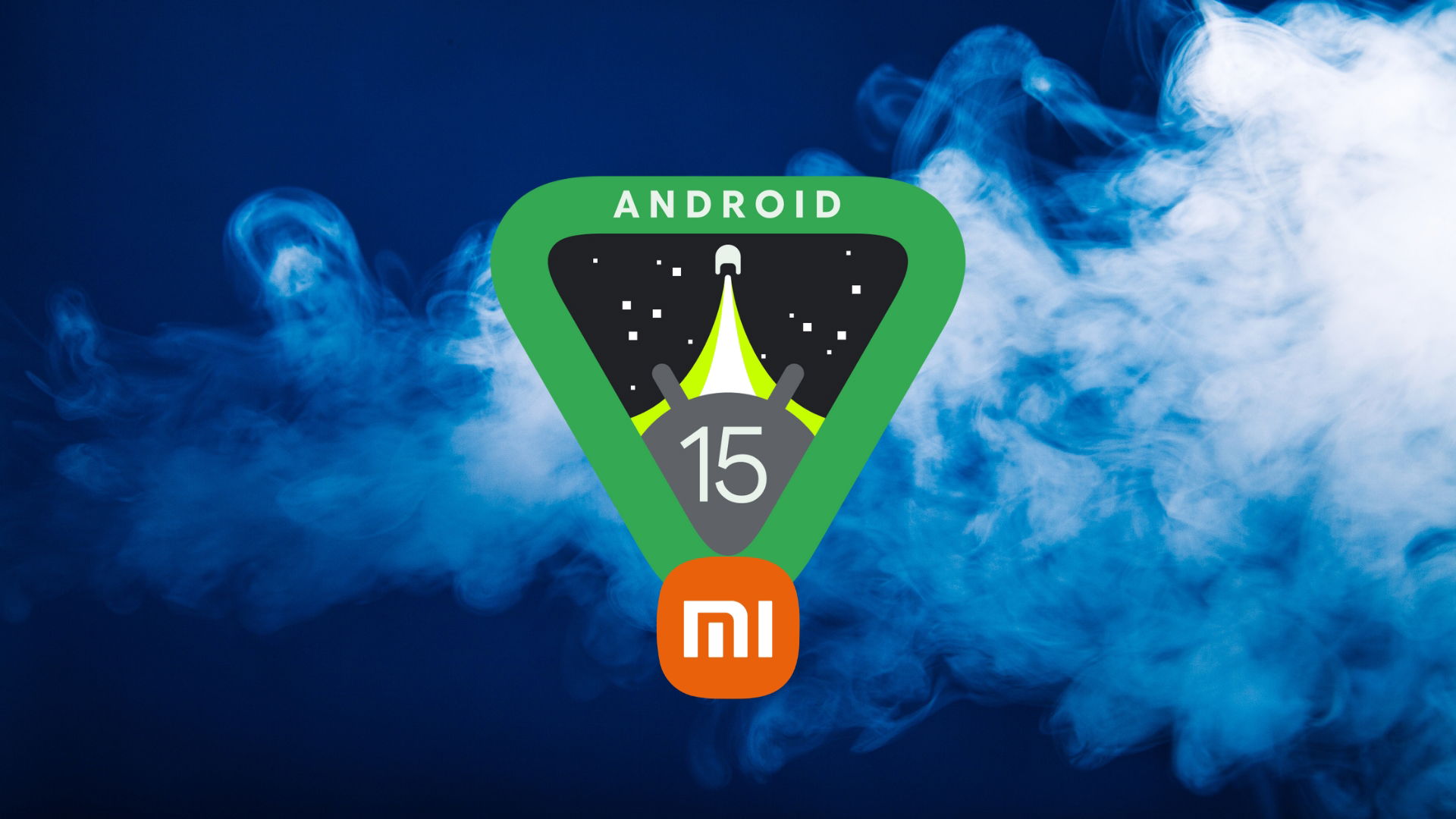 Android 15 com logo da xiaomi