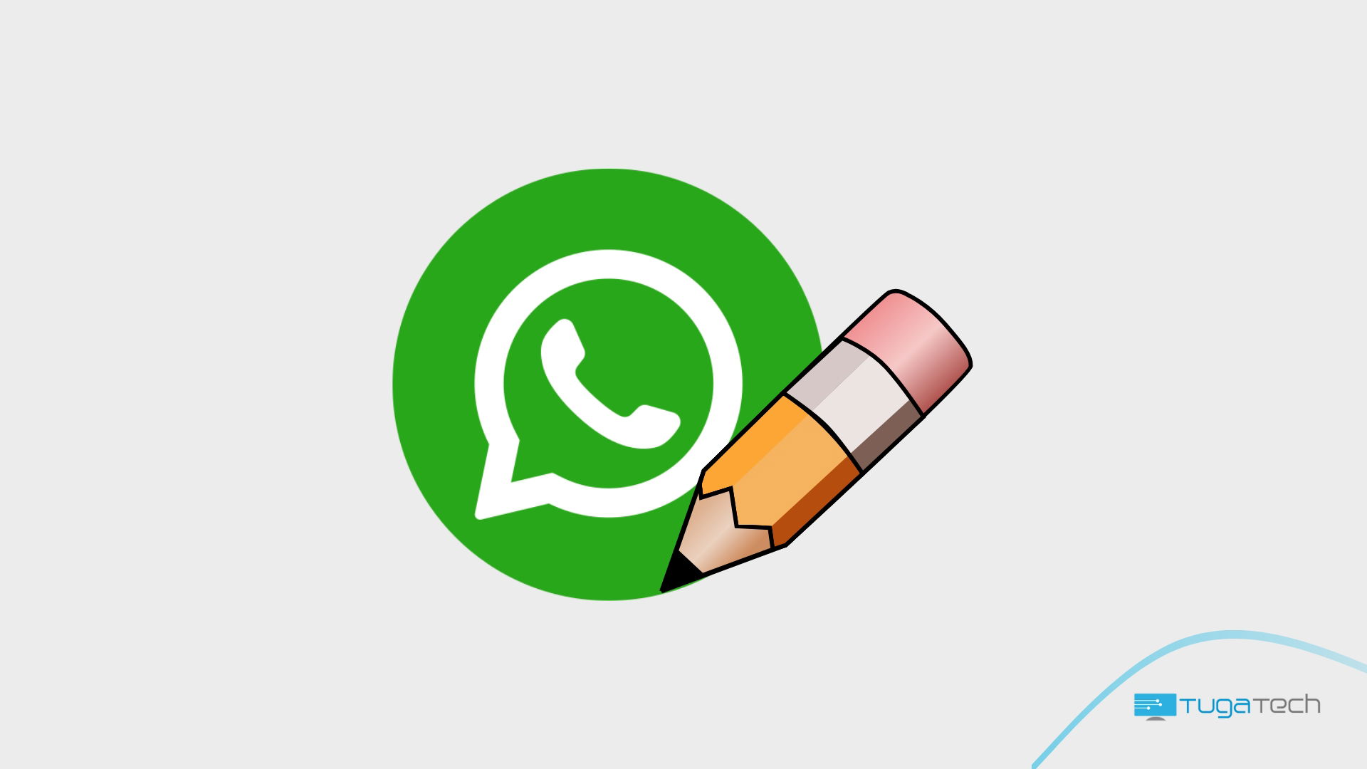 WhatsApp com lápis