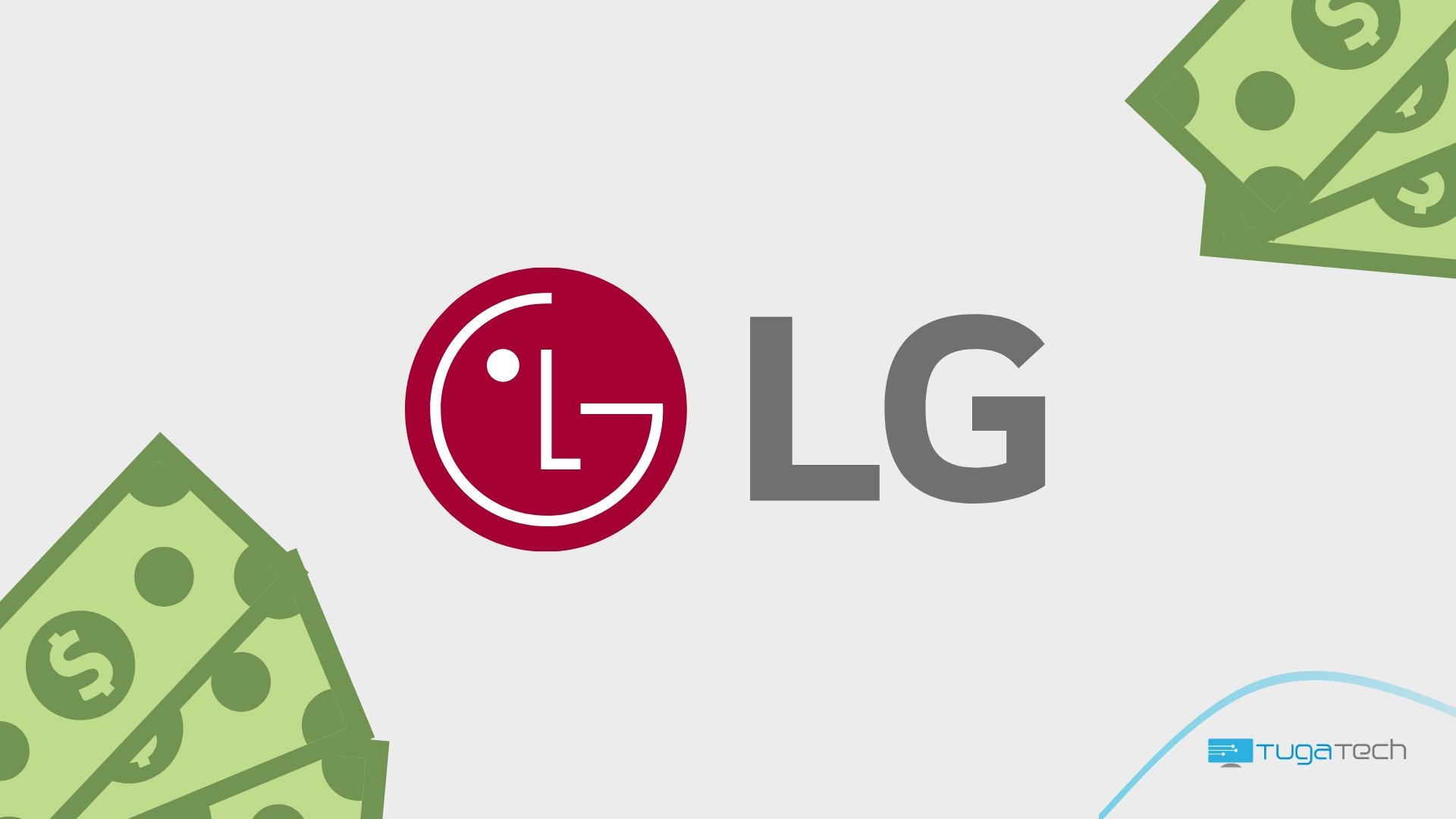 logo da LG com dinheiro