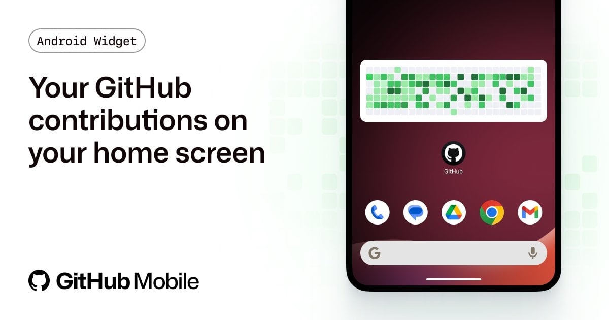 Android widget contribuiçõs github
