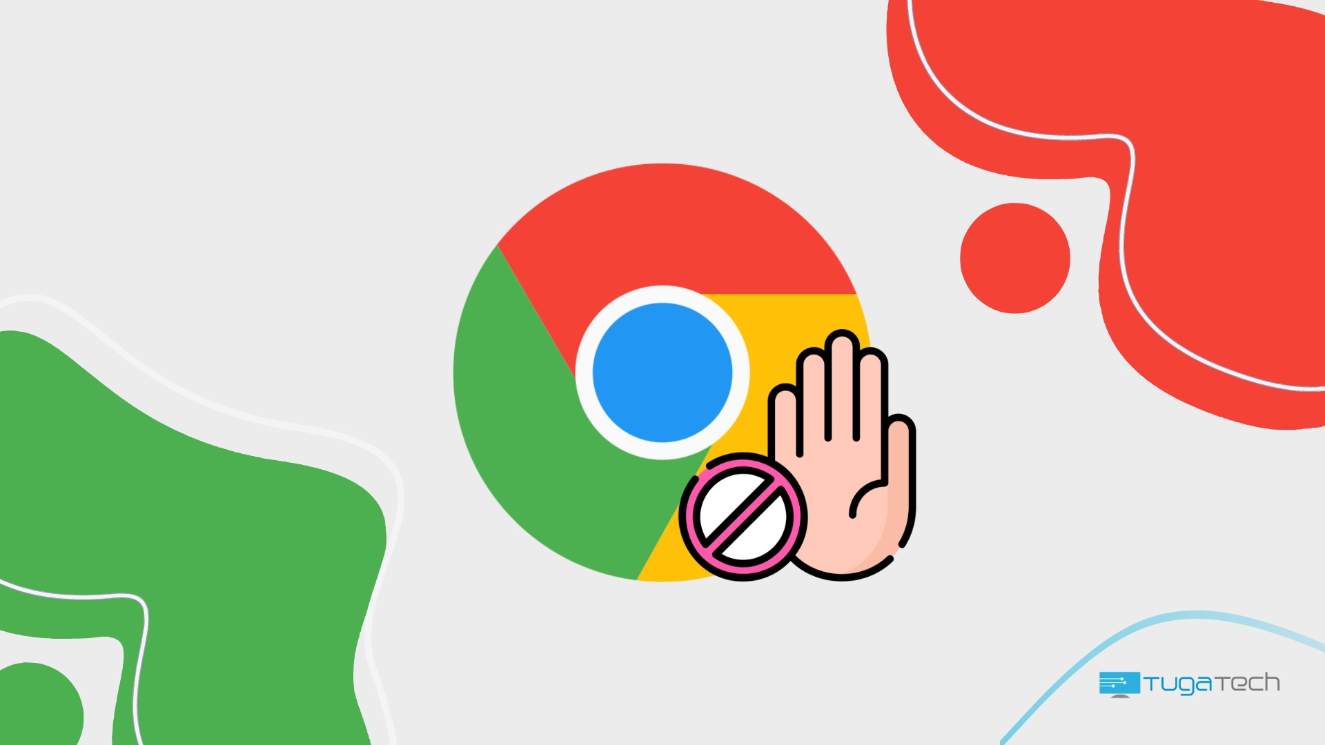 Chrome com sinal de stop