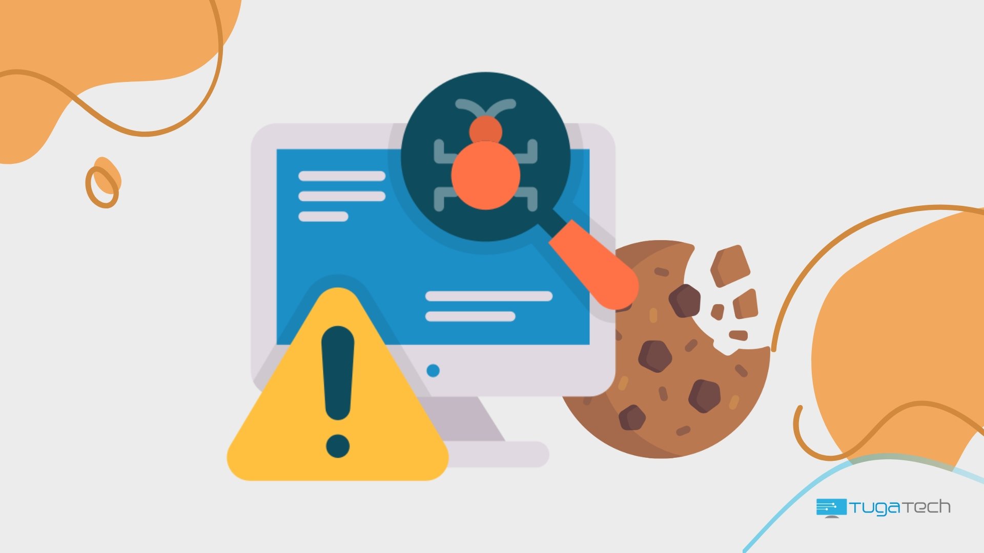 Malware em computador e cookies