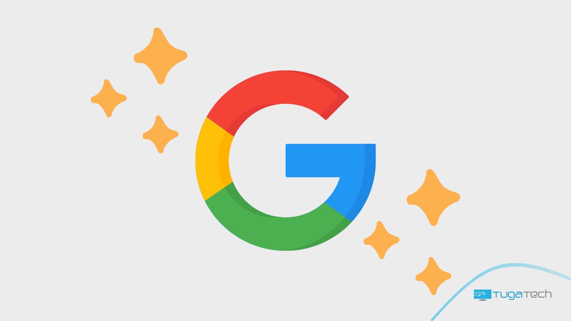Google logo com estrelas