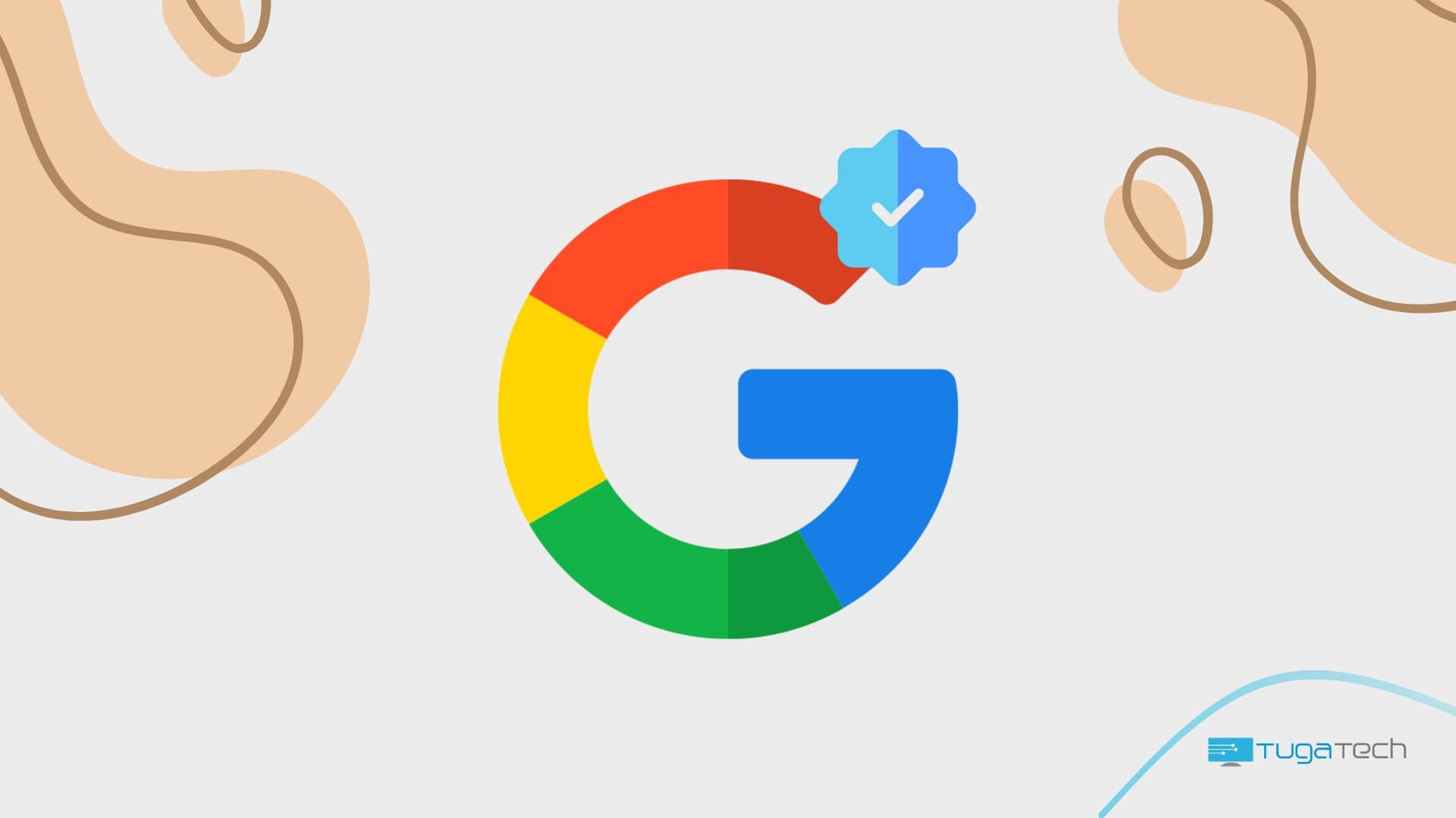 Selo de verificação em logo da Google