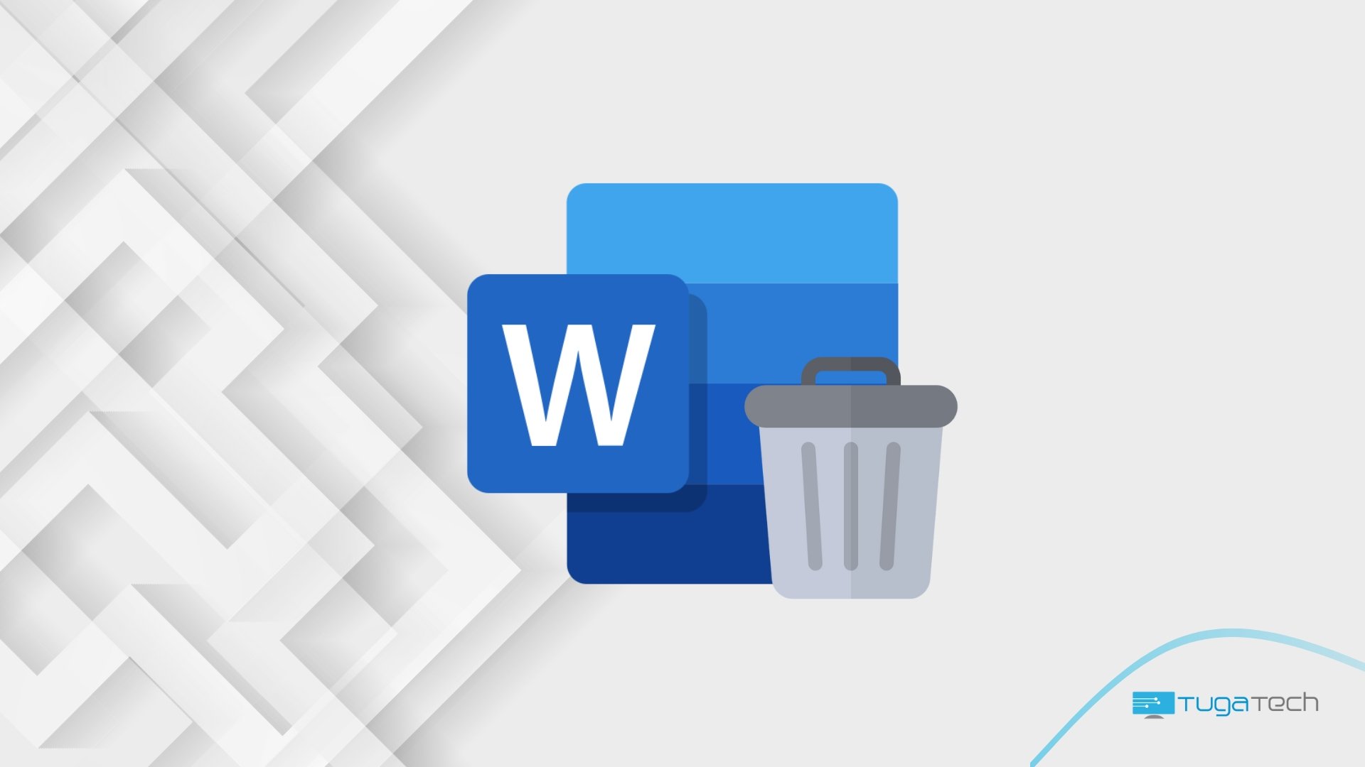 Microsoft Word com lata de lixo