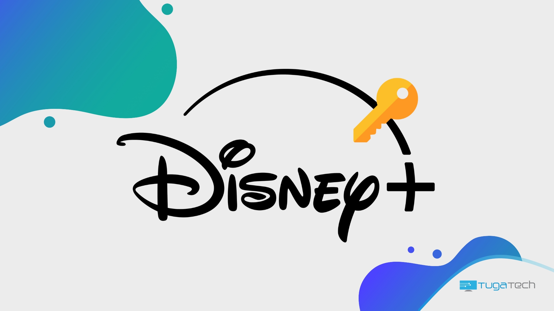 logo da disney plus com chave