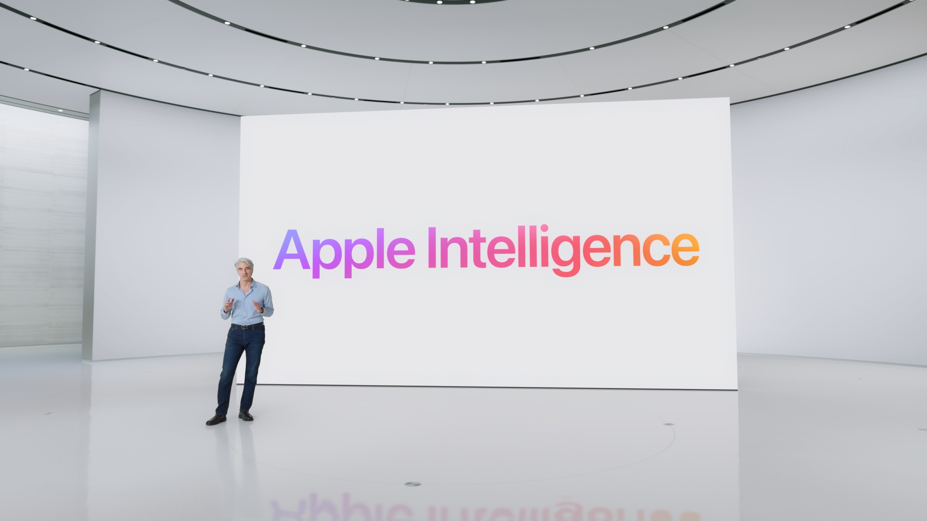 Apple Intelligence durante apresentação da Apple