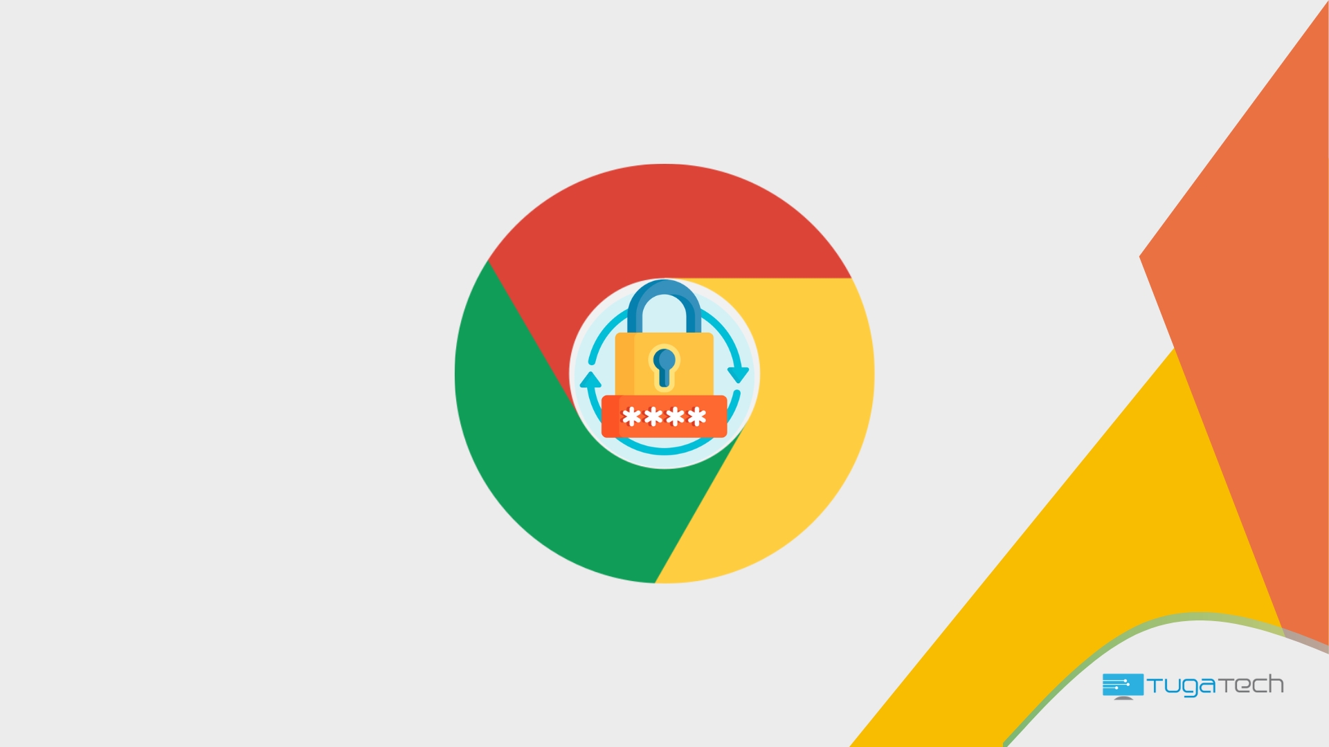 Chrome com logo de senhas