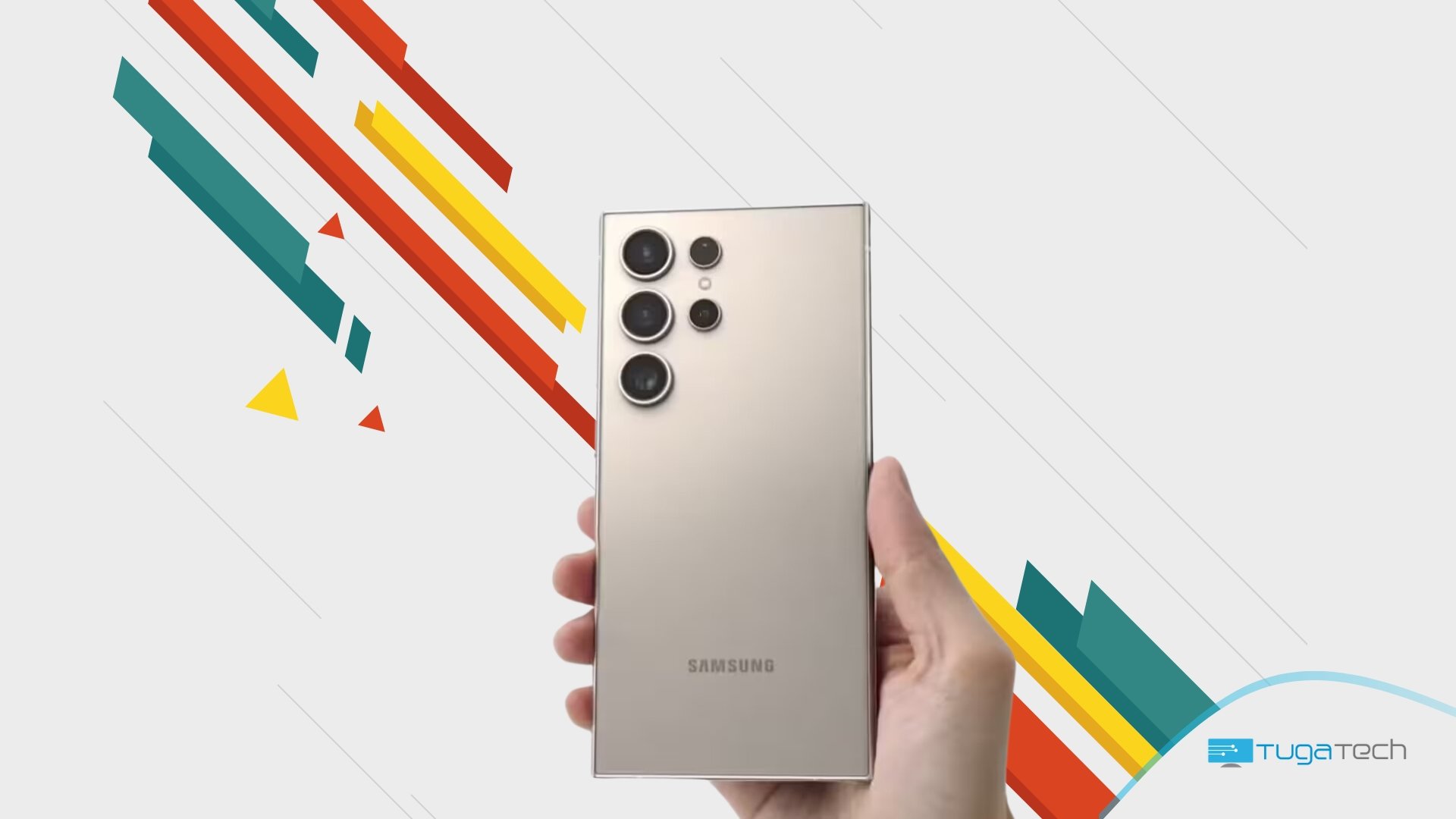 Samsung smartphone na mão