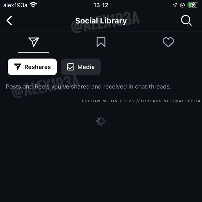 Instagram nova secção Social Library